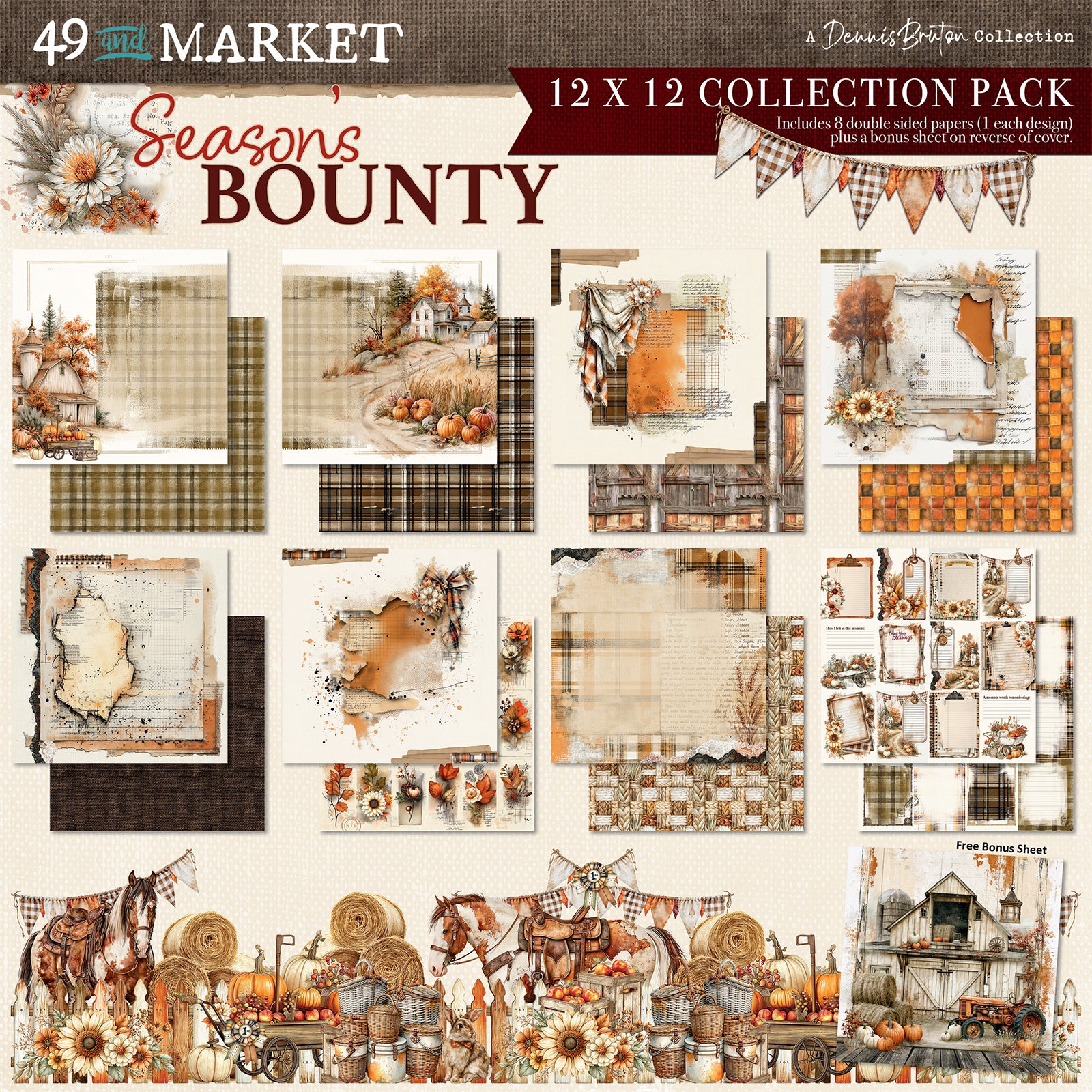49 & Market Season's Bounty 12 x 12 Collection Pack